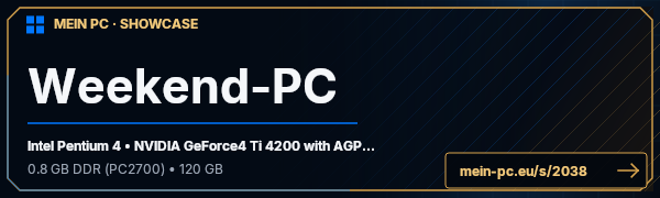 PC-Showcase Weekend-PC von csada auf MEIN PC