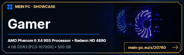 PC-Showcase Gamer von Phenom. auf MEIN PC