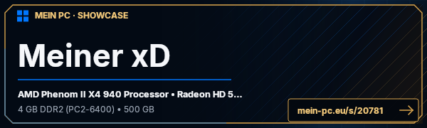 PC-Showcase Meiner xD von deusdextra auf MEIN PC