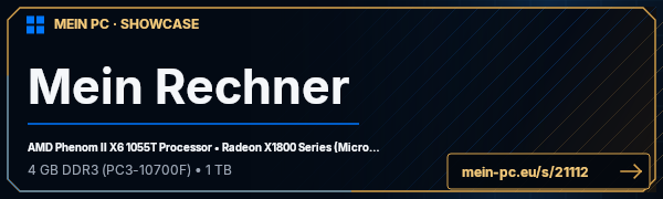 PC-Showcase Mein Rechner von B1G auf MEIN PC