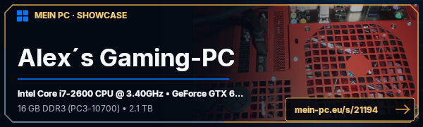 PC-Showcase Alex´s Gaming-PC von AlexGee94 auf MEIN PC