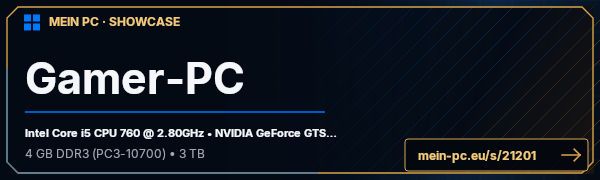 PC-Showcase Gamer-PC von Silverline auf MEIN PC