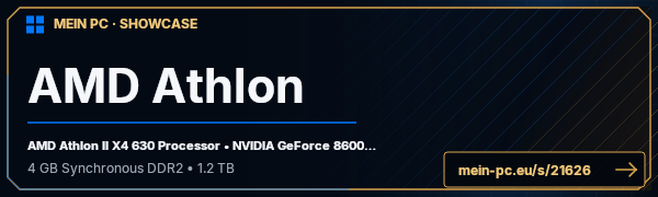 PC-Showcase AMD Athlon  von Wasilov auf MEIN PC