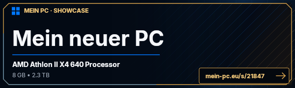 PC-Showcase Mein neuer PC von The black Dragon auf MEIN PC
