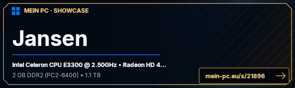 PC-Showcase Jansen von JasnenDeluxe auf MEIN PC