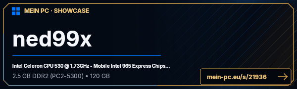 PC-Showcase ned99x von nedex99 auf MEIN PC