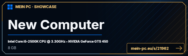 PC-Showcase New Computer von pyras2 auf MEIN PC