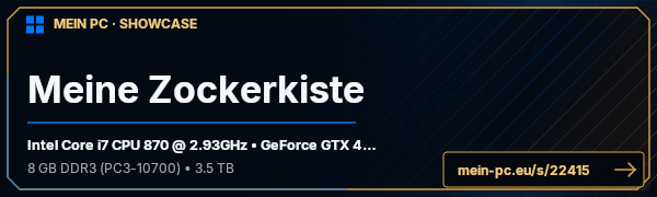PC-Showcase Meine Zockerkiste von xVampire4414 auf MEIN PC