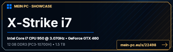 PC-Showcase X-Strike i7 von AimBoTproo auf MEIN PC