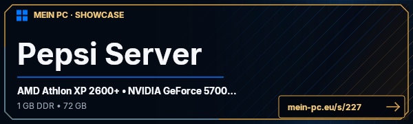 PC-Showcase Pepsi Server von PepsiPIII auf MEIN PC