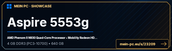 PC-Showcase Aspire 5553g von Daniel90 auf MEIN PC