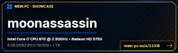 PC-Showcase moonassassin von moonassassin auf MEIN PC