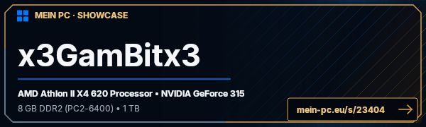PC-Showcase x3GamBitx3 von x3gambitx3 auf MEIN PC