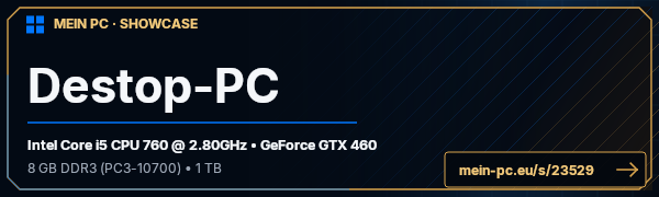 PC-Showcase Destop-PC von ares2307 auf MEIN PC