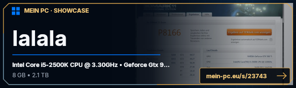 PC-Showcase lalala von rudi1243 auf MEIN PC