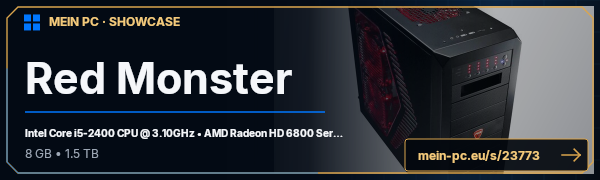 PC-Showcase Red Monster von Razer19 auf MEIN PC
