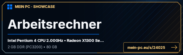 PC-Showcase Arbeitsrechner von Ruffy01 auf MEIN PC