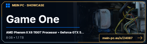 PC-Showcase Game One  von dMwDragon75 auf MEIN PC