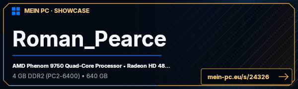 PC-Showcase Roman_Pearce von Roman_Pearce auf MEIN PC