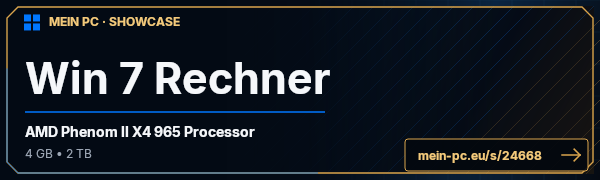 PC-Showcase Win 7 Rechner von sehr90 auf MEIN PC