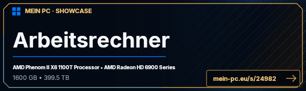 PC-Showcase Arbeitsrechner von duolaps auf MEIN PC