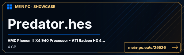 PC-Showcase Predator.hes von Predator.hes auf MEIN PC