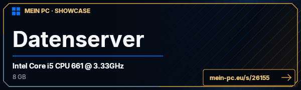 PC-Showcase Datenserver von aiiR7 auf MEIN PC