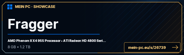 PC-Showcase Fragger von MrFraggii auf MEIN PC