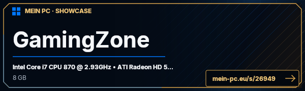 PC-Showcase GamingZone von ParaDOXo auf MEIN PC