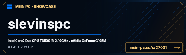 PC-Showcase slevinspc von slevin1234561 auf MEIN PC