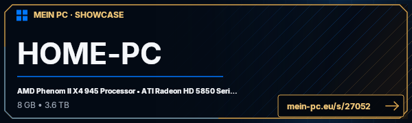 PC-Showcase HOME-PC von cl3w auf MEIN PC