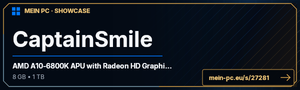 PC-Showcase CaptainSmile von CaptainSmile auf MEIN PC