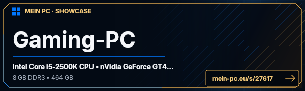 PC-Showcase Gaming-PC von callmelater999 auf MEIN PC