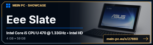 PC-Showcase Eee Slate von gdi auf MEIN PC