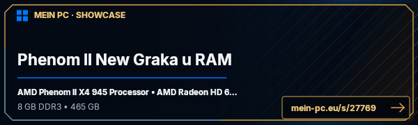 PC-Showcase Phenom II New Graka u RAM von DeepIce2010 auf MEIN PC