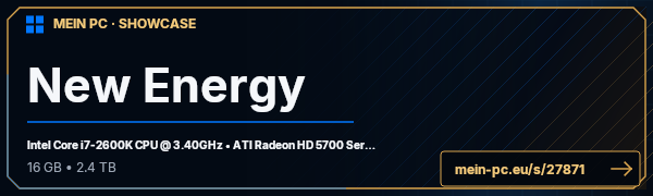 PC-Showcase New Energy von wlimaxxx auf MEIN PC