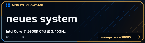 PC-Showcase neues system von Cookie38 auf MEIN PC