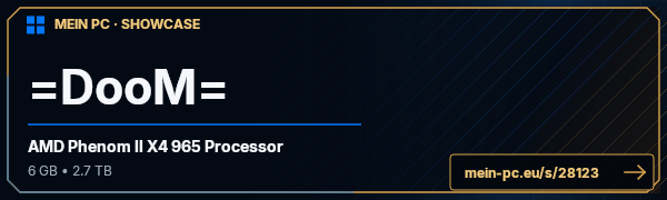 PC-Showcase =DooM= von cheatinghammer auf MEIN PC