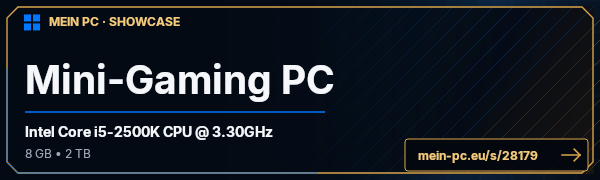 PC-Showcase Mini-Gaming PC von Psy-Fr34k auf MEIN PC