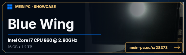 PC-Showcase Blue Wing von Masaro auf MEIN PC