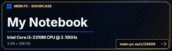 PC-Showcase My Notebook von millioner2 auf MEIN PC