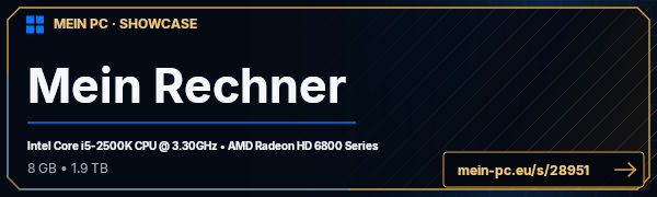 PC-Showcase Mein Rechner von Matalius auf MEIN PC
