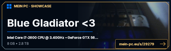 PC-Showcase Blue Gladiator <3 von Gloras auf MEIN PC