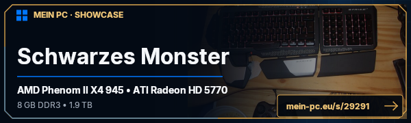 PC-Showcase Schwarzes Monster von [Teddy] auf MEIN PC