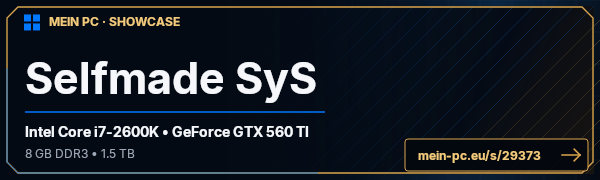 PC-Showcase Selfmade SyS von checker20 auf MEIN PC