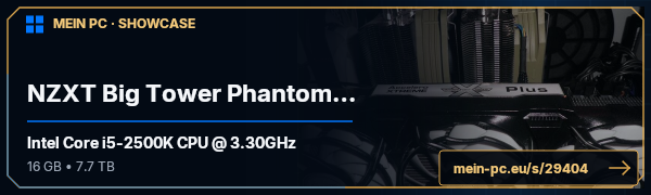 PC-Showcase NZXT Big Tower Phantom White von Schlumpy auf MEIN PC