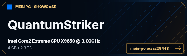 PC-Showcase QuantumStriker von  QuantumStriker auf MEIN PC