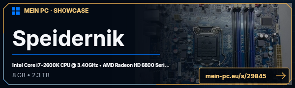 PC-Showcase Speidernik von Speidernik auf MEIN PC