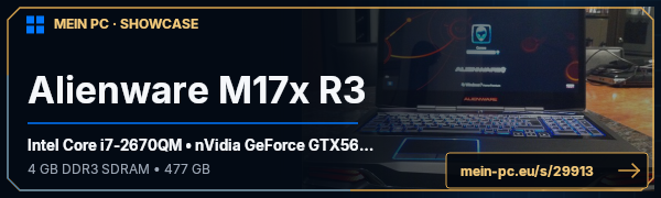 PC-Showcase Alienware M17x R3 von essk8R89 auf MEIN PC