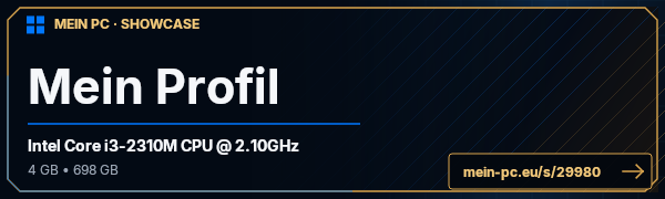 PC-Showcase Mein Profil von Mr Bauer auf MEIN PC